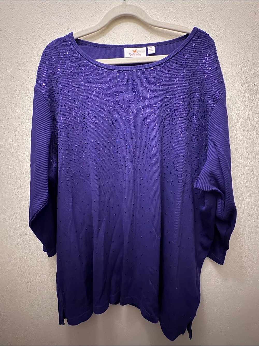Purple Embellished Women's Tunic by Chelsea & Theodore